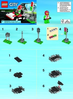 Building Instructions - LEGO - 30314 - Go-Kart Racer: Page 1