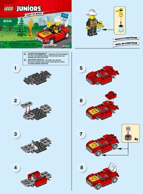 Building Instructions - LEGO - 30338 - Fire Car: Page 1