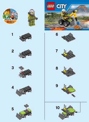 Building Instructions - LEGO - 30350 - Volcano Jackhammer: Page 1