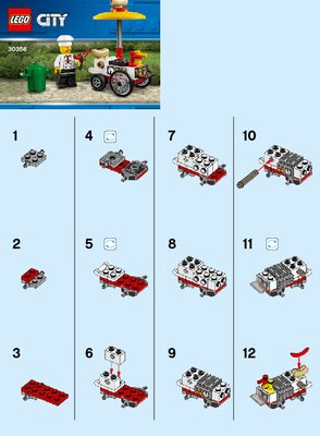 Building Instructions - LEGO - 30356 - Hot Dog Stand: Page 1