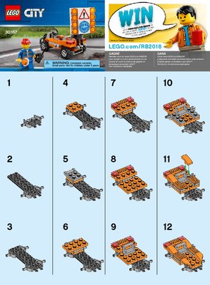 Building Instructions - LEGO - 30357 - Road Worker: Page 1