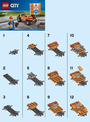 Building Instructions - LEGO - 30357 - Road Worker: Page 1