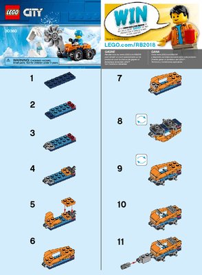 Building Instructions - LEGO - 30360 - Arctic Ice Saw: Page 1