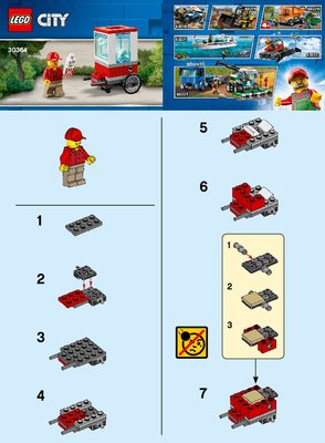 Building Instructions - LEGO - 30364 - Popcorn Cart: Page 1