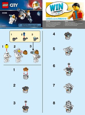 Building Instructions - LEGO - 30365 - Space Satellite: Page 1