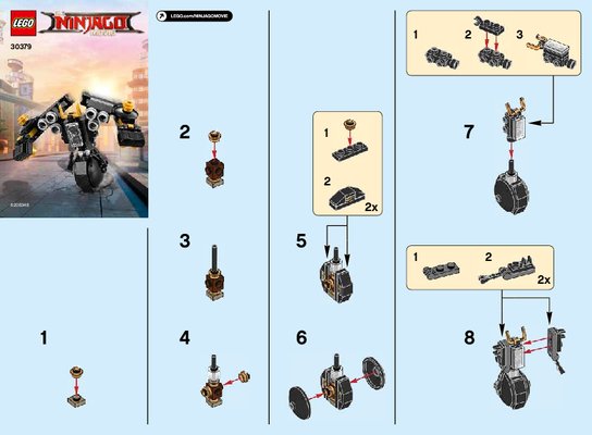 Building Instructions - LEGO - 30379 - Quake Mech Micro Build: Page 1