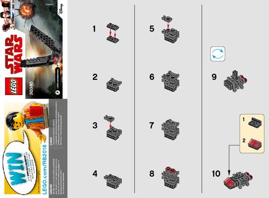 Building Instructions - LEGO - 30380 - Kylo Ren's Shuttle: Page 1