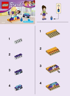 Building Instructions - LEGO - 30400 - Gymnastics Bar: Page 1