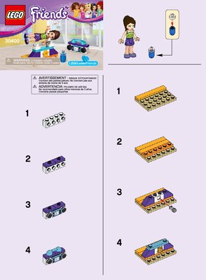 Building Instructions - LEGO - 30400 - Gymnastics Bar: Page 1