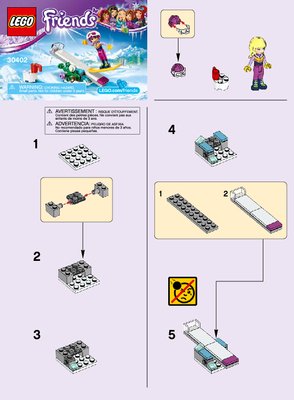 Building Instructions - LEGO - 30402 - Snowboard Tricks: Page 1