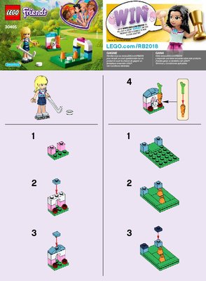 Building Instructions - LEGO - 30405 - Stephanie's Hockey Practice: Page 1