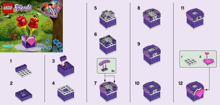 Building Instructions - LEGO - 30408 - Tulips: Page 1