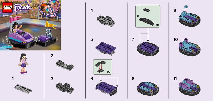 Building Instructions - LEGO - 30409 - Emma's Bumper Car: Page 1