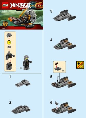 Building Instructions - LEGO - 30426 - Stealthy Swamp Airboat: Page 1