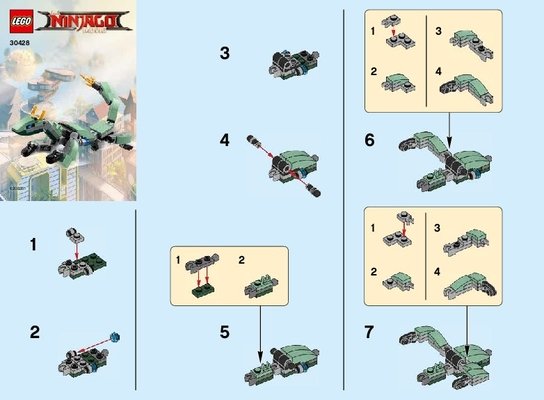 30428 - Green Ninja Mech Dragon Micro Build