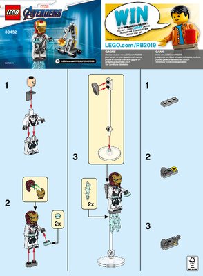 Building Instructions - LEGO - 30452 - Iron Man and Dum-E: Page 1