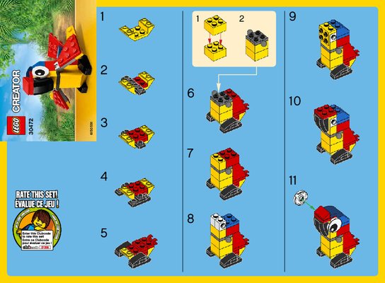 Building Instructions - LEGO - Creator - 30472 - FREE: Parrot: Page 1