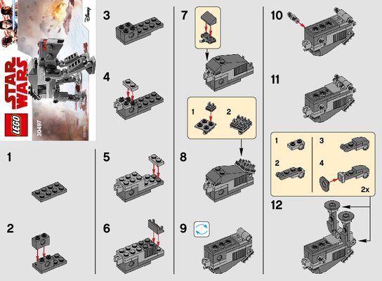 Building Instructions - LEGO - 30497 - First Order Heavy Assault Walker™: Page 1