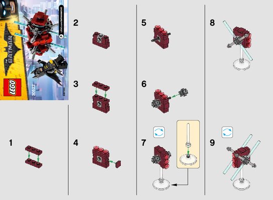 Building Instructions - LEGO - THE LEGO BATMAN MOVIE - 30522 - Batman™ in the Phantom Zone: Page 1