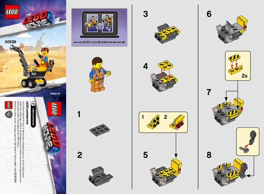 Building Instructions - LEGO - 30529 - Mini Master-Building Emmet: Page 1