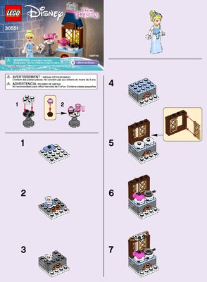 Building Instructions - LEGO - 30551 - Cinderella's Kitchen: Page 1