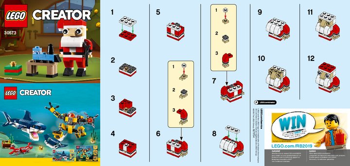 Building Instructions - LEGO - 30573 - Santa: Page 1