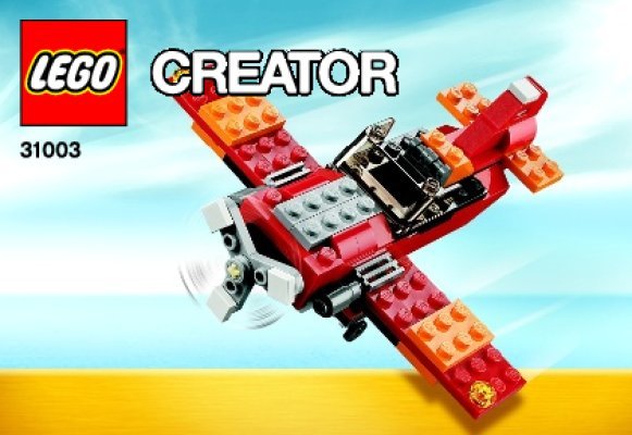 Building Instructions - LEGO - Creator - 31003 - Red Rotors: Page 1