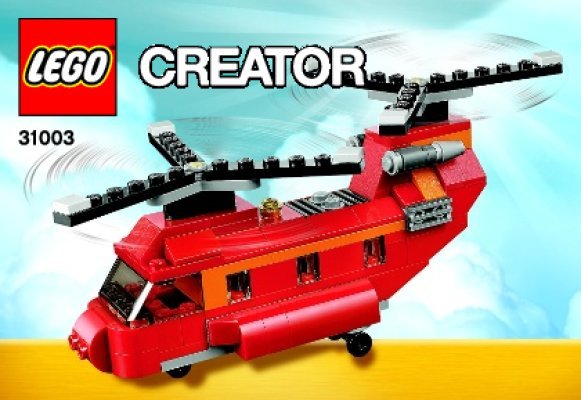 Building Instructions - LEGO - Creator - 31003 - Red Rotors: Page 1