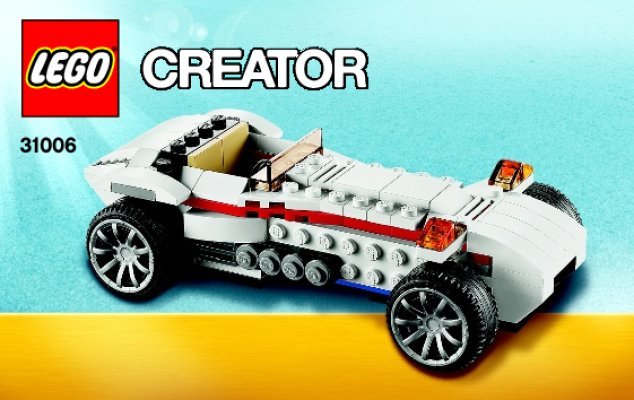 Building Instructions - LEGO - Creator - 31006 - Highway Speedster: Page 1