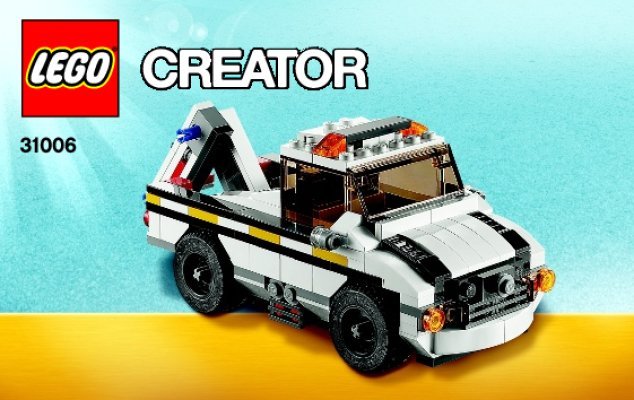 Building Instructions - LEGO - Creator - 31006 - Highway Speedster: Page 1