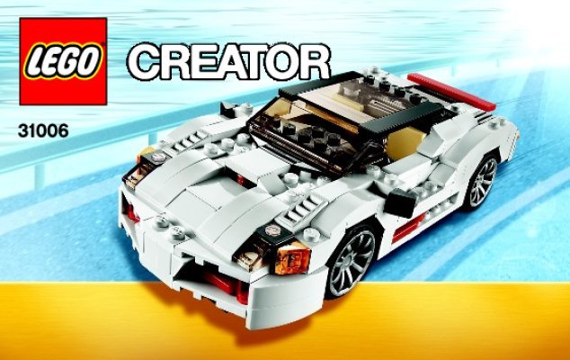 Building Instructions - LEGO - Creator - 31006 - Highway Speedster: Page 1