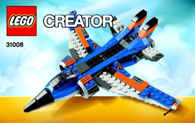 Building Instructions - LEGO - Creator - 31008 - Thunder Wings: Page 1