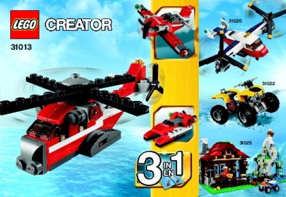 Building Instructions - LEGO - Creator - 31013 - Red Thunder: Page 1