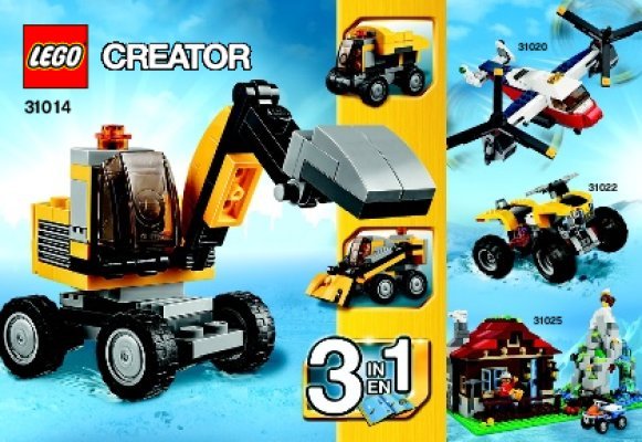 Building Instructions - LEGO - Creator - 31014 - Power Digger: Page 1