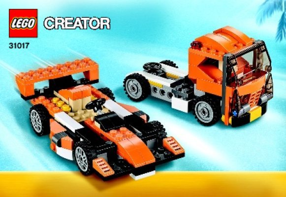 Building Instructions - LEGO - Creator - 31017 - Sunset Speeder: Page 1