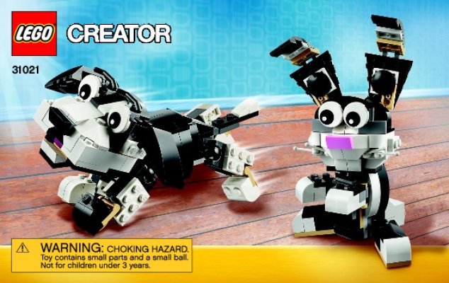 Building Instructions - LEGO - Creator - 31021 - Furry Creatures: Page 1