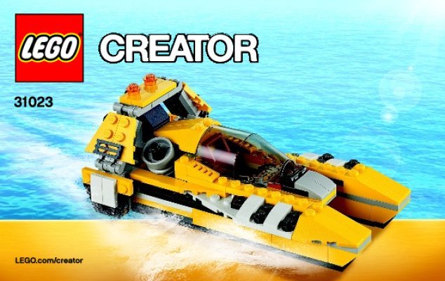 Building Instructions - LEGO - Creator - 31023 - Yellow Racers: Page 1