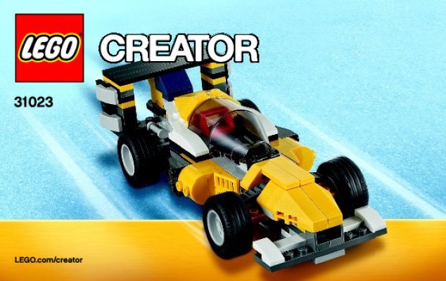 Building Instructions - LEGO - Creator - 31023 - Yellow Racers: Page 1