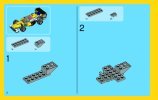 Building Instructions - LEGO - Creator - 31023 - Yellow Racers: Page 2