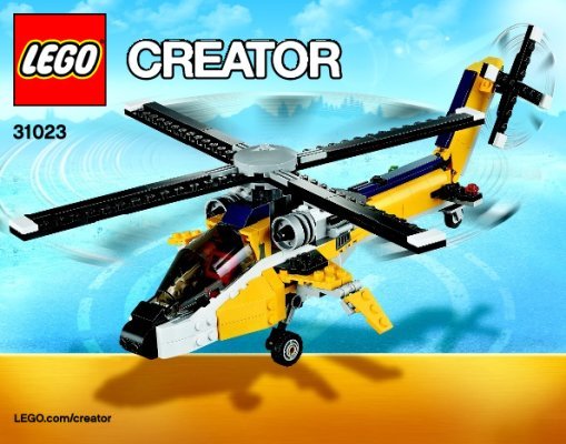 Building Instructions - LEGO - Creator - 31023 - Yellow Racers: Page 1