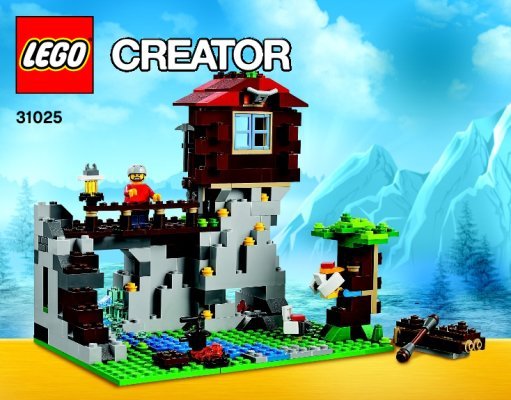 Building Instructions - LEGO - Creator - 31025 - Mountain Hut: Page 1