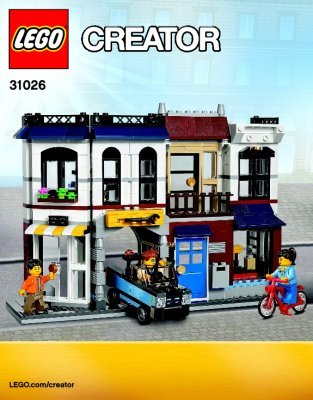 Building Instructions - LEGO - Creator - 31026 - Bike Shop & Café: Page 1