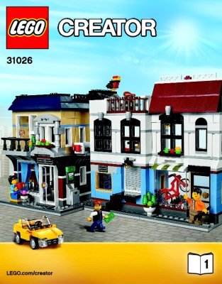 Building Instructions - LEGO - Creator - 31026 - Bike Shop & Café: Page 1