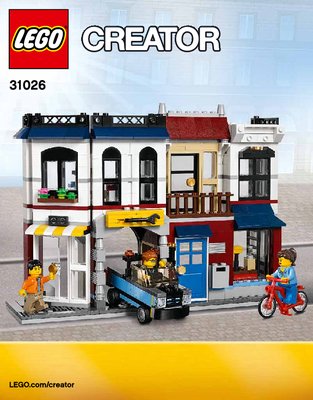 Building Instructions - LEGO - Creator - 31026 - Bike Shop & Café: Page 1