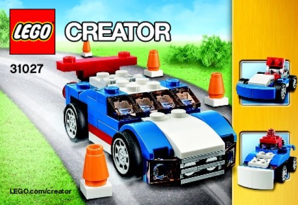 Building Instructions - LEGO - Creator - 31027 - Blue Racer: Page 1