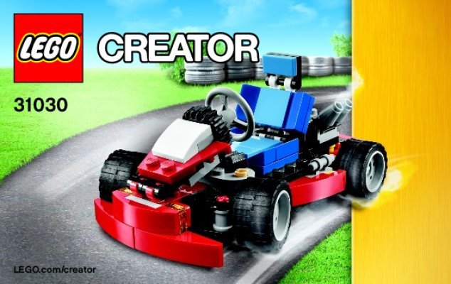 Building Instructions - LEGO - Creator - 31030 - Red Go-Kart: Page 1