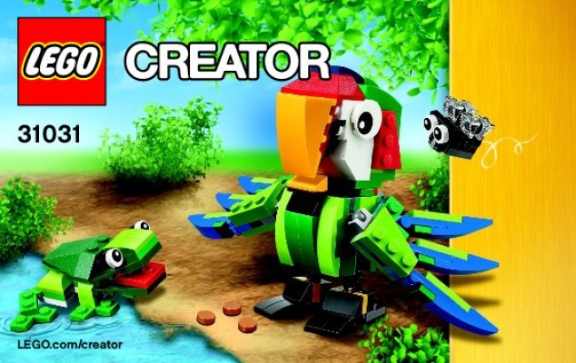 Building Instructions - LEGO - Creator - 31031 - Rainforest Animals: Page 1