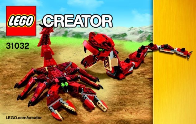 Building Instructions - LEGO - Creator - 31032 - Red Creatures: Page 1