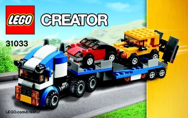 Building Instructions - LEGO - Creator - 31033 - Vehicle Transporter: Page 1