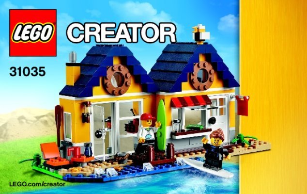 Building Instructions - LEGO - Creator - 31035 - Beach Hut: Page 1